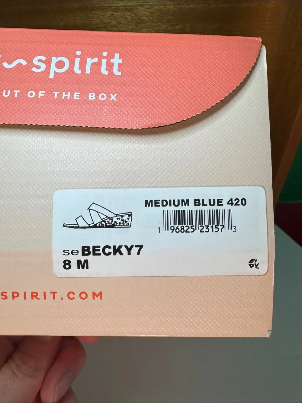 NIB Easy Spirit Becky Denim Blue Wedge Sandals Size 8